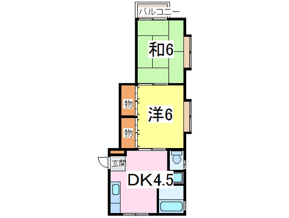 ハイムシミズの物件間取画像